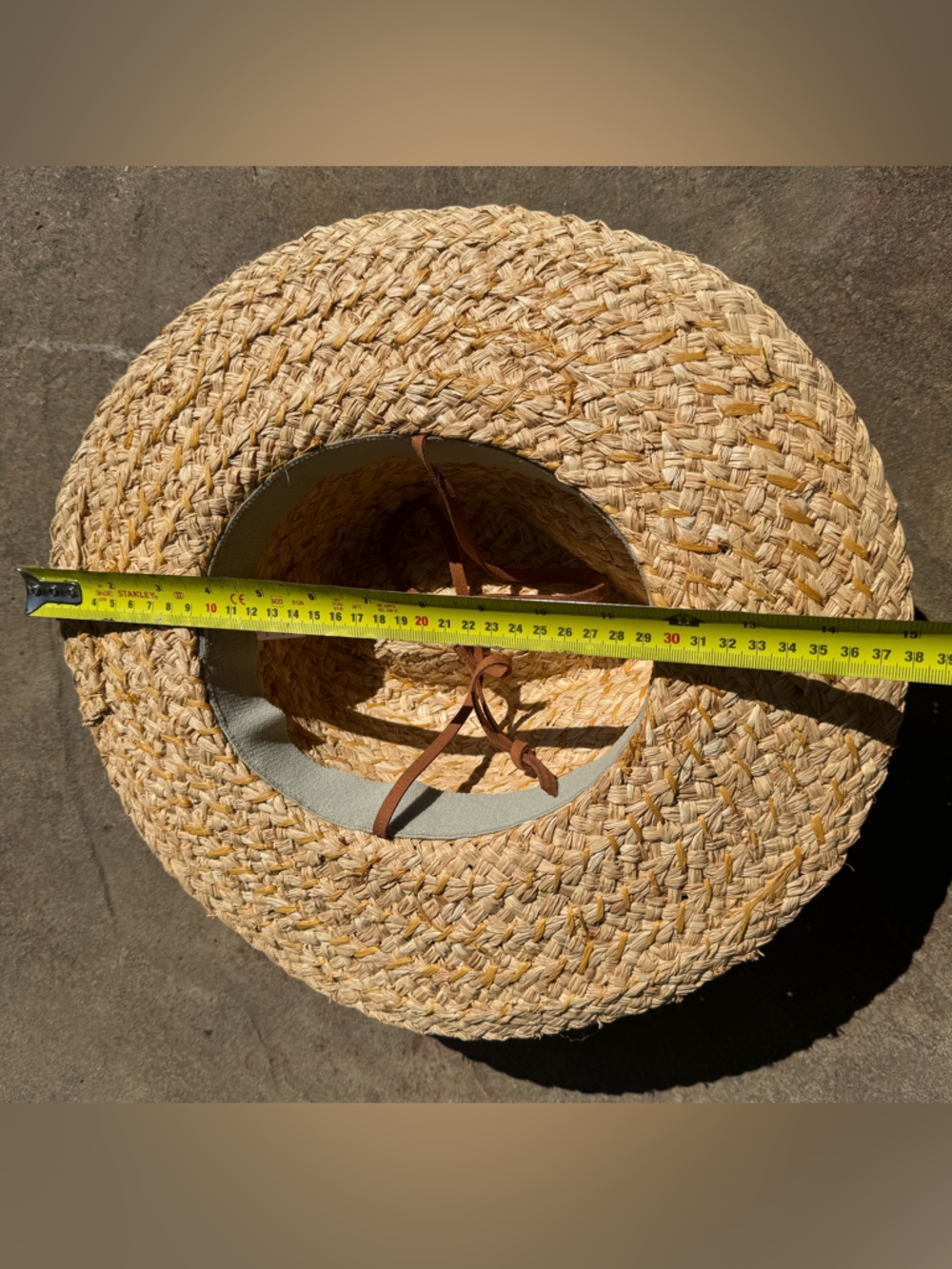Pistil Skiff Sun Hat - Braided Raffia Sun Hat with Suede Hat Band - Picture 15 of 15